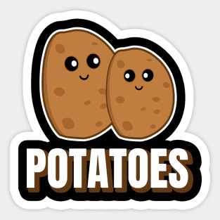 Cute Potatoes Sticker
